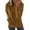 Brown, variant on YUGYXL Womens Casual Full Zip Hoodie Jackets Comfy Thin Fleece jackets with Drawstring Casual Solid Color Pockets Soft Sweatshirt Gift for Mom Brown,XL