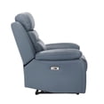thumbnail image 4 of Hanna Power Reclining Chair-Blue Top Grain Leather Cushions-USB Port, 4 of 5