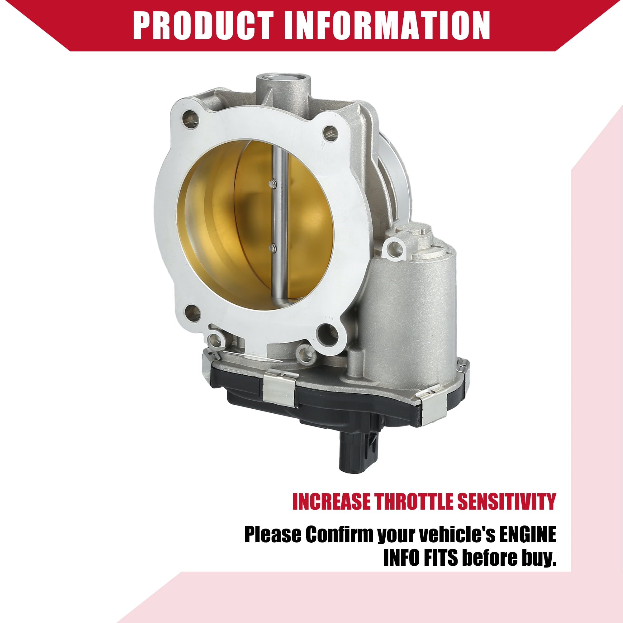 Unique Bargains 12676296 Electronic Throttle Body Assembly with TPS Sensor for Chevrolet Express 2500 2018-2020