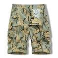 thumbnail image 2 of Fheaev Cargo Shorts For Men Men's Workwear Shorts Multi Pocket Zipper Straight Leg Five Piece Pants Sports Shorts Shorts, 2 of 9