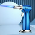 thumbnail image 4 of Rewenti Windproof Straight Torch Blue Flame Lighter, Butane Torch Turbine Inflatable Gas Lighter for Outdoor BBQ, Baking, Single Flame Design without Gas, 4 of 4