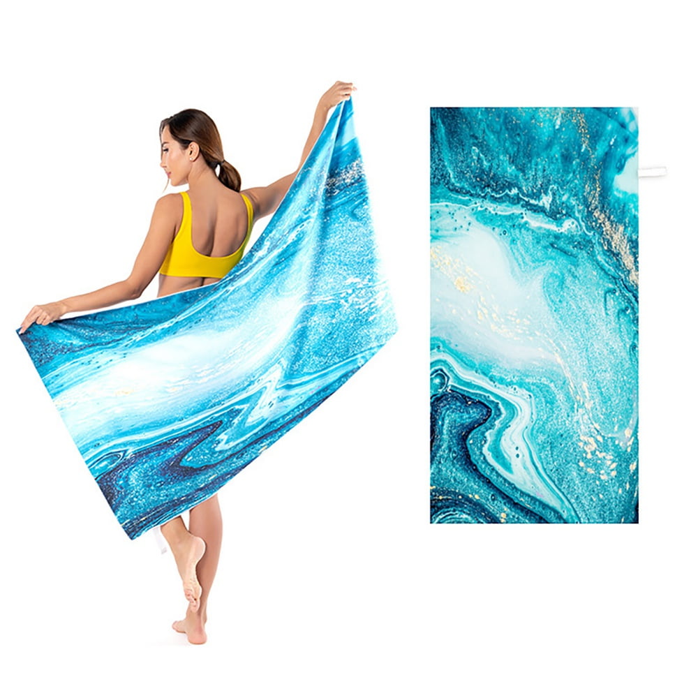 Cactus Palm Microfiber Beach Towel Swim hand Towel Quick Dry Blanket Absorbent Lightweight Compact Thin Sand Free Pool Towels bulk 15.7 x 31.5 Inches for Kids Adults Bathroom Travel Gym Camp Outdoor 