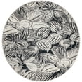 thumbnail image 2 of Rugs.com Blossom Collection Rug – 3 Ft Round Charcoal Medium Rug Perfect For Kitchens, Dining Rooms, 2 of 9