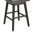 thumbnail image 5 of CHITA 30 inch Faux Leather Swivel Upholstered Counter Height Bar Stools with Full Back, Set of 2, Retro Gry, 5 of 12