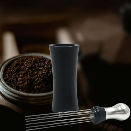 

Coffee Tamper Distributor Stainless Steel Espresso Tools for Kitchen Black