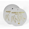 thumbnail image 2 of Inkdotpot Gold Foil Paper Hang Tags Hugs & Kisses From The Wedding Favor Tags 50 Pieces, 2 of 6