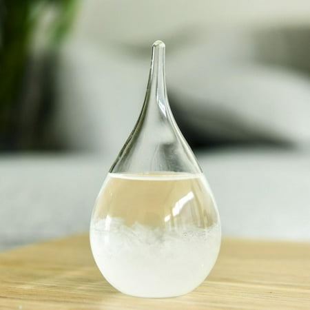 

Storm Glass Weather Forecaster Stylish Drop-Shaped Glass Barometer Weather Station for Home and Office Decoration