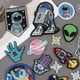 thumbnail image 2 of 21 parches bordados para planchar y coser con diseño de astronauta y planetas espaciales para ropa, 2 of 5