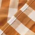 thumbnail image 4 of Nvzi Cortina para puerta o ventana con cuadros de búfalo en color naranja y blanco,para puerta de cristal, puerta de entrada de patio, 1 panel (naranja y blanco, 54 x 72 pulgadas), 4 of 4