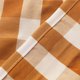 thumbnail image 4 of Zhuge Cortina para puerta o ventana con diseño de cuadros escoceses en naranja y blanco, con bolsillo para barra para sujetar, estilo rústico, 1 panel (naranja y blanco, 137 x 183 cm), 4 of 4