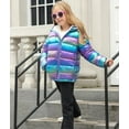 thumbnail image 2 of Aideaone Girls Puffer Jacket Packable Hooded Warmth Padded Winter Coat Metallic Shine Outerwear 10-12Years, 2 of 8