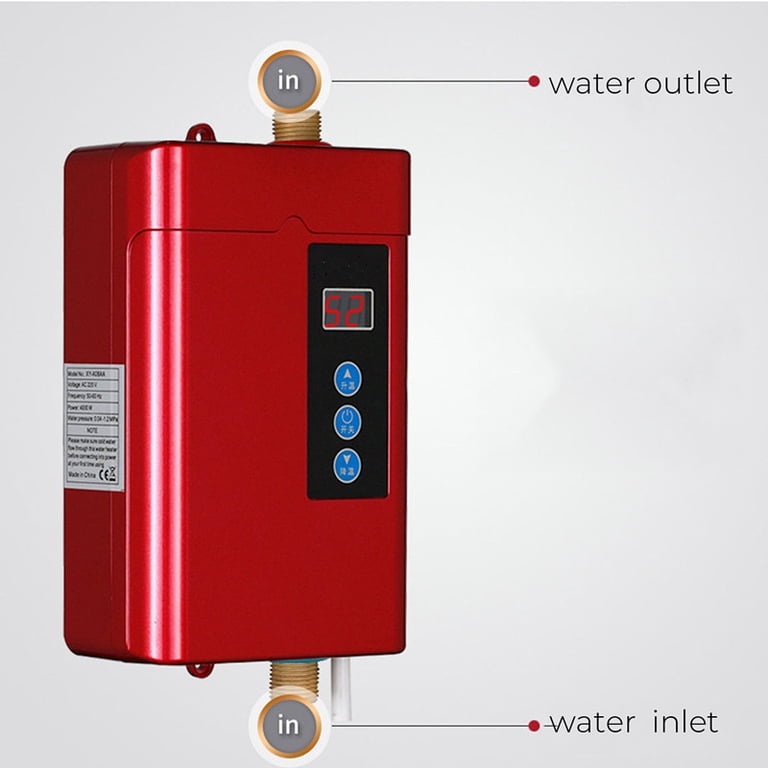 110V-3.0kW Tankless Water Heater, Small, White, IPX4 3000W Household Fast  Heating Machine Electric Tankless Hot Water Heater - Walmart.com