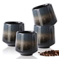 thumbnail image 1 of Ulable Tazas de caf&eacute; de cer&aacute;mica, 220ml Juego de Tazas para, Kiln - Changed Glazed para Caf&eacute; Bonitas, Elegante Set de Regalo para Amantes del Caf&eacute;, Azul Gri, 1 of 9