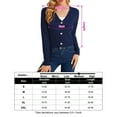 thumbnail image 5 of Yesfashion Women's Cropped Sweater Cardigan Long Sleeve V-neck Sweater Rib Open Front Shrugs, 5 of 5