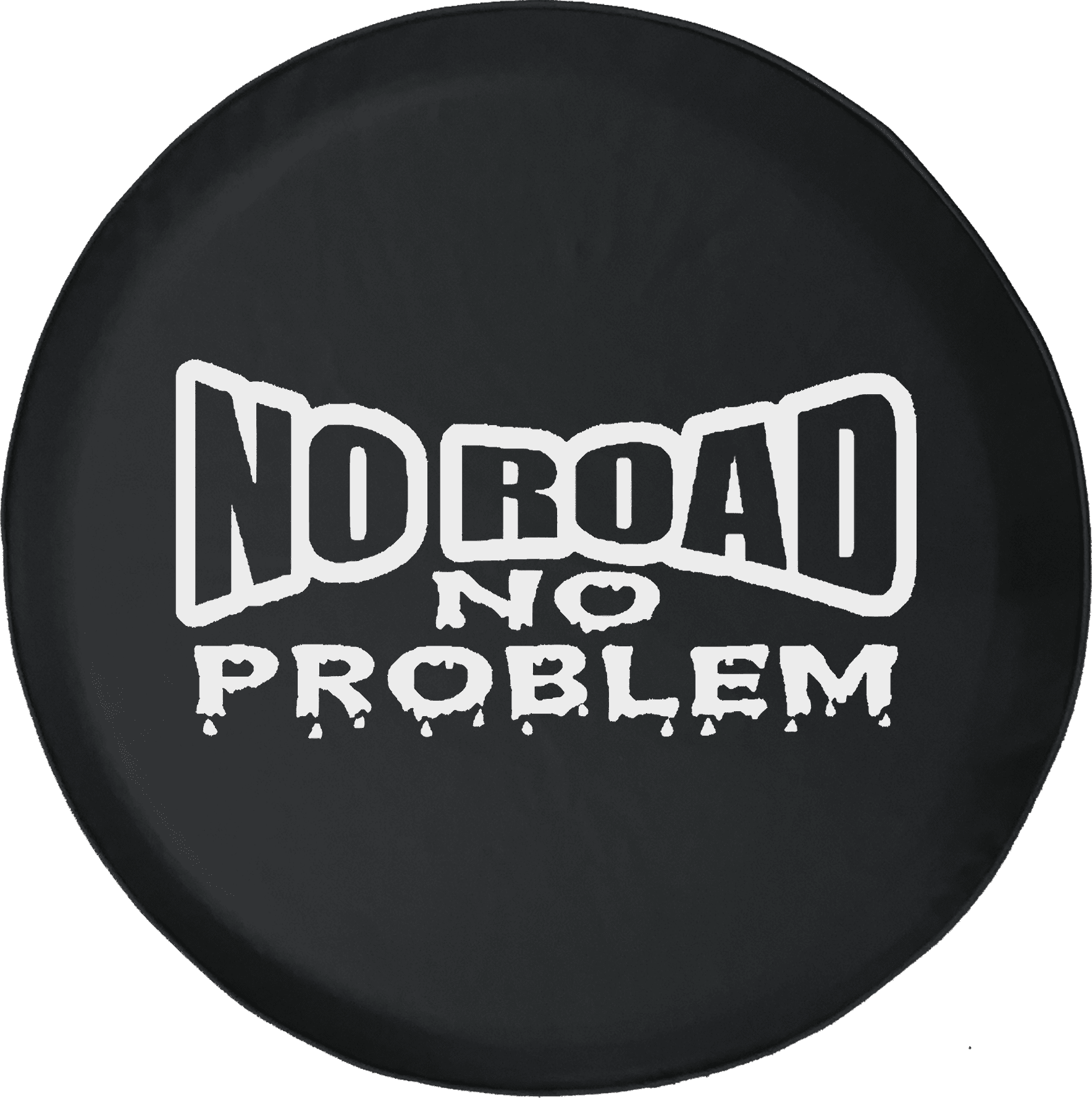 No Road No Problem Adventure Offroad 4x4 Fun Kit Spare Tire Cover fits