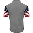 thumbnail image 4 of RMGVDSD 4th of July Polo Shirts for Men 250 Years America Anniversary Patriotic Shirt Short Sleeve Casual Collared Shirt For Independence Day Celebration Button T-Shirt Tops, 4 of 4