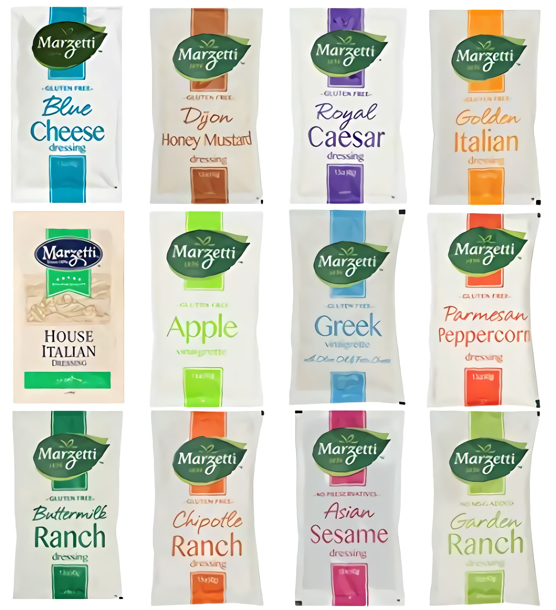 Marzetti Salad Dressing 1.5 Oz Ultimate Variety Pack | 12 Unique Dressings  | Pack of 24