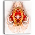 thumbnail image 2 of Large Red Symmetrical Fractal Heart - Abstract Art on Canvas, 2 of 3