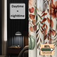 thumbnail image 3 of Orange Teal Fall Pumpkins Blackout Curtains for Bedroom/Living Room, Pinch Pleated Black Out Curtains, Weeping Botanical Thanksgiving Room Darkening Window Drapes with Hooks 2 Panels, 59"x70", 3 of 8