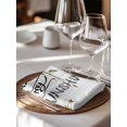 thumbnail image 6 of Sunflowers Cloth Napkins Set of 8 Reusable Dinner Napkins, Farmhosue You Are My Sunshine Wooden Grain Cocktail Napkin Washable Table Napkins for Wedding/Holiday Party/Baby Shower 20"x20", 6 of 7