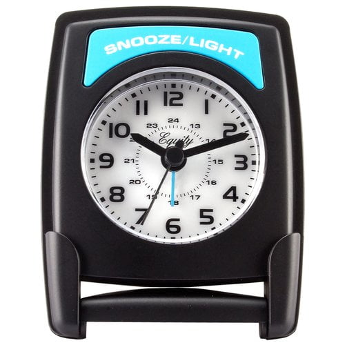 Equity by La Crosse 20085 Quartz FoldUp Travel Alarm Clock Walmart
