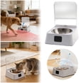 thumbnail image 1 of Activewear Intelligent Automatic Cat Food Dispenser With Infrared Sensor Detachable Bowl Automatic Lid Opening Easy to Use, 1 of 8