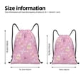 thumbnail image 2 of Wukai Butterfly 1 Drawstring Backpack Bag Sport Gym Sackpack Large Size String Backpack Cinch for Women Men-Medium, 2 of 6