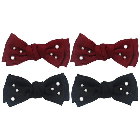 HONMEET Women’s Bow Shoe Clips for High Heels, 4 Pieces Decorative Accessories for Shoes