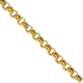 thumbnail image 2 of 14K Solid Yellow Gold 1.55mm Cable Rolo Link Chain Belcher Necklace, 2 of 4