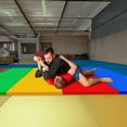 thumbnail image 6 of BalanceFrom 6ft x 4ft x 2in 4-Panel All-Purpose Folding Gymnastics Mat, Multicolored, 6 of 13