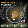 thumbnail image 3 of 1800W Peak 750W Rated Electric Bicycle, 48V 15Ah Battery and 45Miles Range, 26'' Tire Mountain Ebike,7 Speeds Commuter Ebike, Step-Through E-Bike with Built-in battery ages16+, UL2849, 3 of 11
