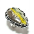 thumbnail image 2 of Natural Bumblebee Jasper Gemstone 925 Sterling Silver Gift Ring Size 6, 2 of 2