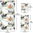 thumbnail image 3 of GZHJMY Soft 3 Towels Set Rooster Chicken Butterfly Flowers,1 Bath Towel+1 Hand Towel+1 Washcloth Decor for Home,Bathroom, Hotel, Gym, Spa and Beach, 3 of 6