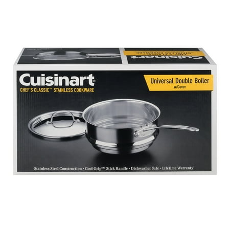 - Cuisinart Chef's Classic Universal Double Boiler w/Cover, 1.0 CT
