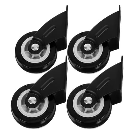 OULII 4Pcs Gate Wheels for Wooden Gates Smooth Sliding Heavy Duty Black Rollers for Home Use