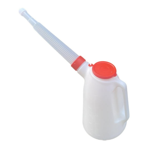 Kuntesetty Oil Jug Container Changing Oil Professional Measurement with Spout with Lid High 3L