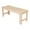 Beige, variant on Pemberly Row 48" Cedar Wood Backless Patio Porch Garden Bench in Beige