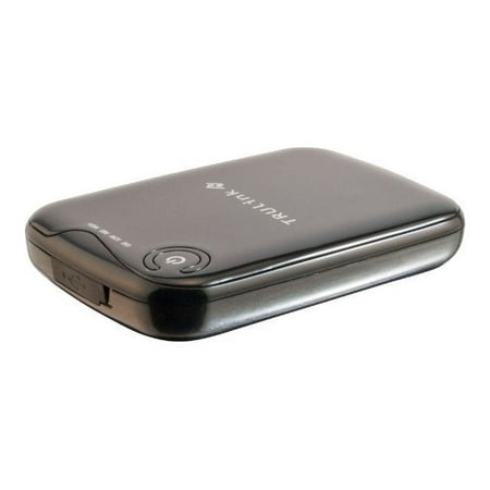 TruLink Portable USB Rechargeable Battery - Power bank + AC power adapter - 5000 mAh - 750 mA (USB) - black