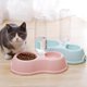 thumbnail image 3 of Cuenco para mascotas 2 en 1 con vaso para beber, cuencos dobles para mascotas, juego de cuencos de agua y comida para perros, comedero automático para gatos con dispensador de agua, 3 of 5