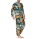 thumbnail image 2 of Balery Red Blue Dragon Battle Epic Pijama para Hombre de Dos Piezas con Manga Larga, Conjunto de Dormir y Descanso Suave con Bolsillos-XX-Large, 2 of 7