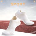 thumbnail image 2 of CNEJRHG 1Pair Women Men Athletic Socks No Show Unisex Ankle Running Socks Low Cut Sports Hiking Socks,Size 5-12 Z1 White 1x, 2 of 4