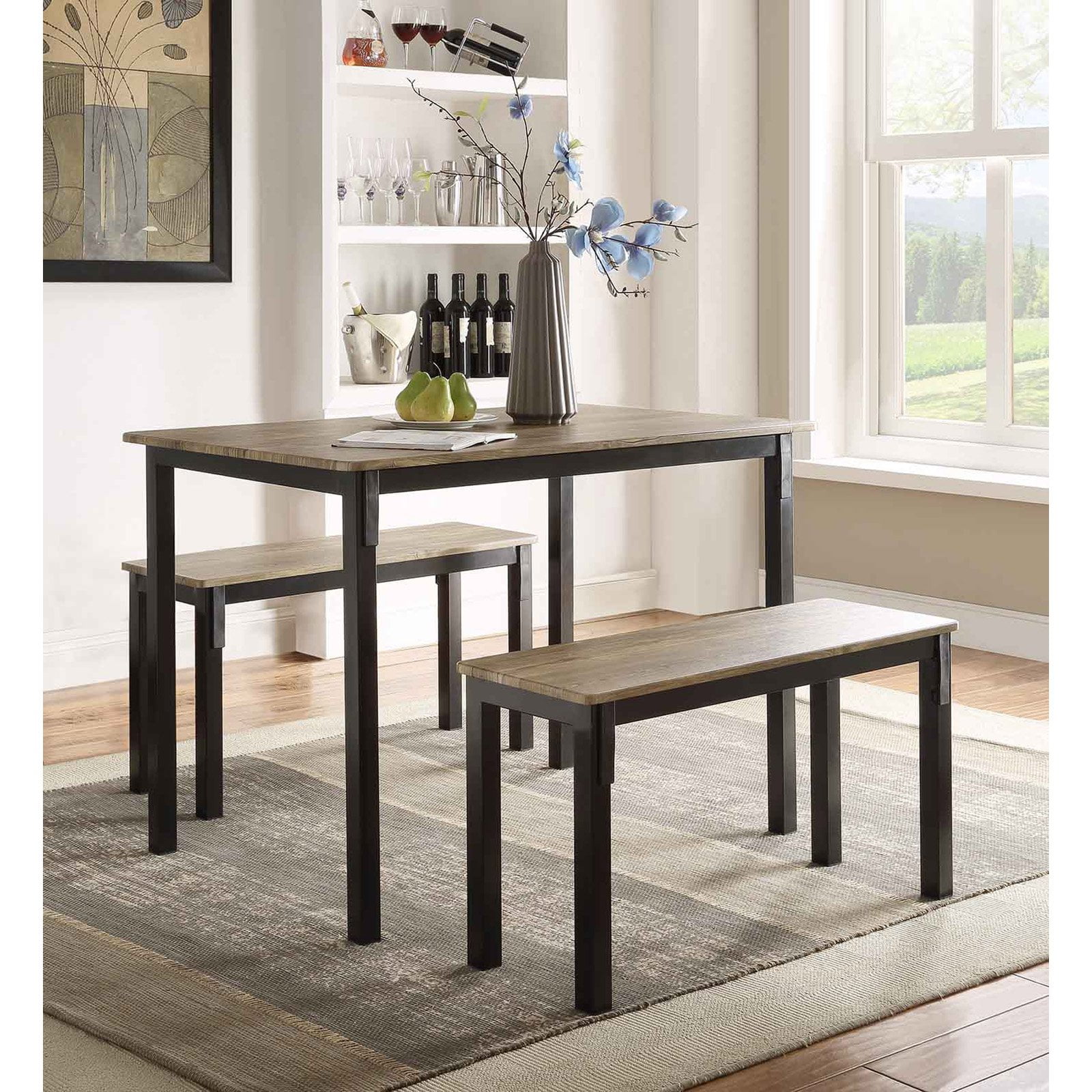 4D Concepts Boltzero 3 Piece Dining Table Set