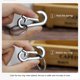 thumbnail image 5 of 2 llaveros de coche para hombres y mujeres, llavero de metal con clip, llavero con anilla, organizador para llaves de coche, 5 of 8