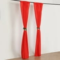 thumbnail image 3 of BalsaCircle 2 Panels Red 8 feet Polyester Drapery Backdrop Curtains Rod Pockets Party Events Decorations Supplies, 3 of 8