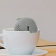 thumbnail image 6 of TABLZONE Cute Silicone Tea Strainer Grey Easy to Clean Loose Leaf Tea Infuser for Home, 6 of 7