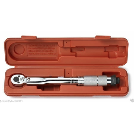 1/4" inch Dr Adjustable Torque Wrench Reversible Clicker Torq Tork 20-200 in/lb