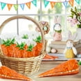 thumbnail image 6 of 200 Counts Easter Carrot Transparent Cone Cello Bags, Easter Bags for Goodies, Easter Treat Bags, Cellophane Carrot Shaped Goody Bags with Twist Ties for Easter Party Favor, Cookies, Candy, Popcorn, 6 of 7