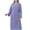 Purple 1, variant on Women Mid Length Robes Kimono Bathrobe Lightweight Soft Sleepwear V-neck Casual Ladies Loungewear Nightgown