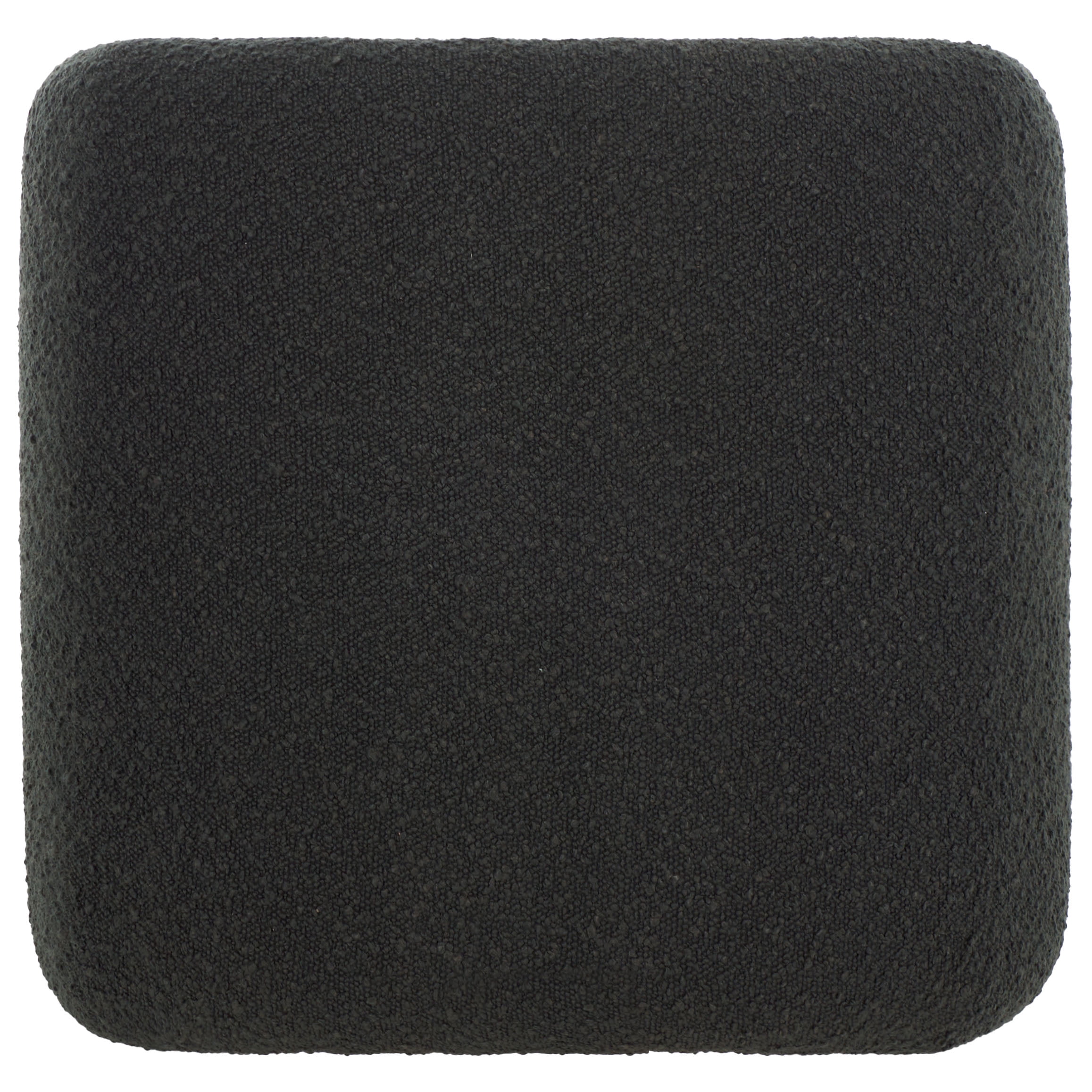 SAFAVIEH Kibo Modern Boucle Ottoman, Black
