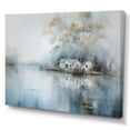 thumbnail image 2 of Designart "Serenity By The Lakeside House" Lakes Lakehouse Wall Art Prints, 2 of 7
